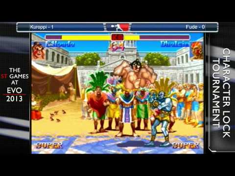 EVO2013 ST Games - Kuroppi vs Fude - Character Lock Tournament
