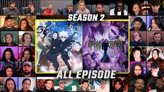 Jujutsu Kaisen Season 2 ALL EPISODES Mega Reaction Mashup  呪術廻戦