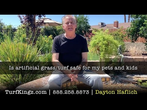 Is artificial grass turf safe for my pets and kids?