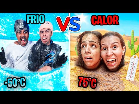 SOBREVIVENDO AO CLIMA MAIS EXTREMO DO MUNDO! - QUENTE VS FRIO!