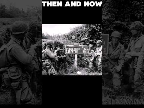 Then and Now from Normandy ww2 1944 #history #ww2 #veteran #soldier #usa #military