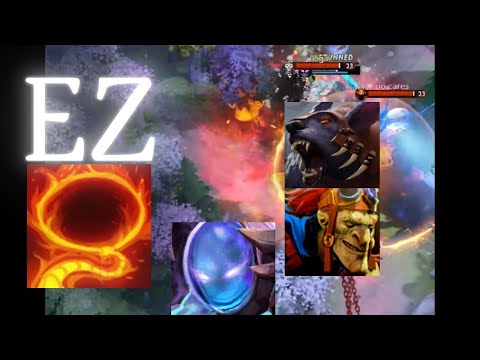 Daxak Arc Warden, Batrider EZ fight - dota2