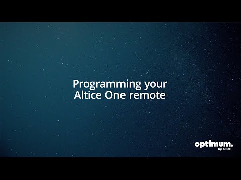 Altice One: Programming Your Altice One Remote