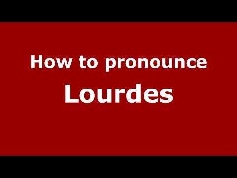 How to pronounce Lourdes (Colombian Spanish/Colombia)  - PronounceNames.com