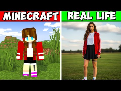 MINECARFT mobs in the real world: incredible realism!