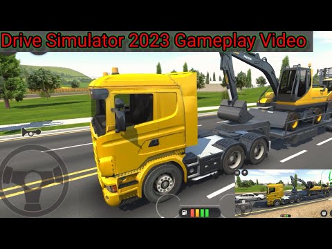Transporting Heavy Excavator to Construction Site -  Truck Driving - Android Gameplay