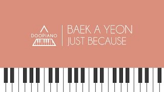 백아연 - 그냥 한번 (feat. JB of GOT7) (Just Because) Piano Cover