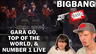 BIGBANG - GARA GARA GO, TOP OF THE WORLD, &amp; NUMBER 1 LIVE 2014 (COUPLE REACTION!) | WOOOOOOOOOO