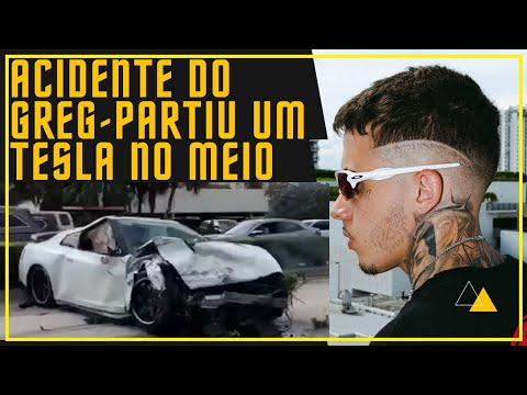 ACIDENTE DE GTR PARTIU O TESLA NO MEIO !! GREG FERREIRA