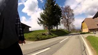 preview picture of video 'Longboard Downhill in Schwarzenburg GoPro HD'