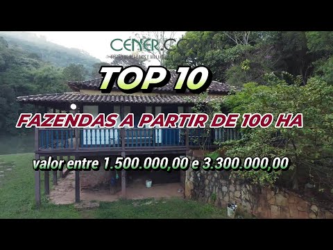 Cener Imóveis Top 10 fazendas a partir de 100 ha com valores de 1 500.000,00 a 3 300.000,00 mil