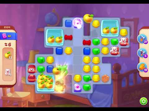 HomeScapes Level 8104 no boosters (17 moves)