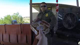 preview picture of video 'Border Patrol Checkpoint - Delivery from Miller's Towing, Good Humor Ice Cream'