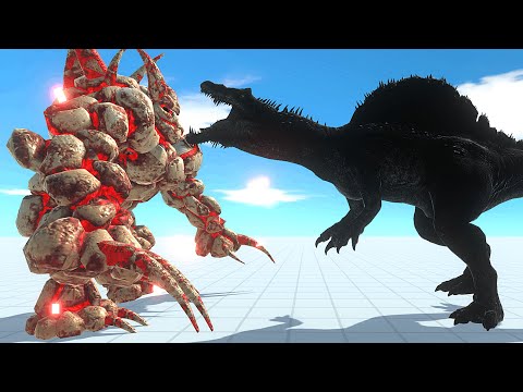LAVA GOLEM MUTANT vs ALL UNIT TREX (Dinosaurs Carnivore) - New Update Animal Revolt Battle Simulator