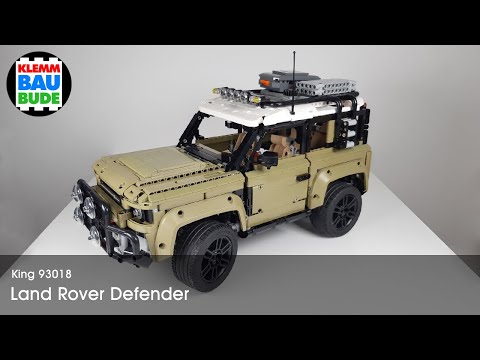 King 93018 Land Rover Defender –  modifiziert, schwarze Pins, Anbauten / LEGO® 42110