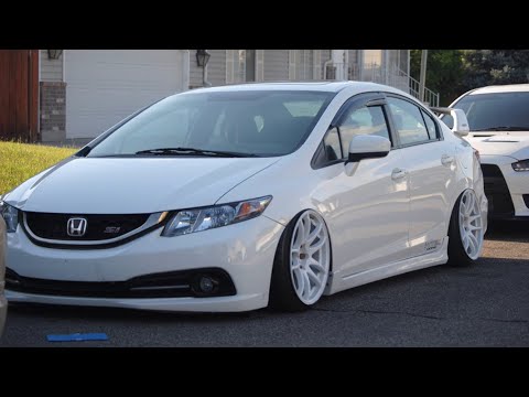 FINALLY FINISHED THE AIR SUSPENSION ON MY HONDA CIVIC SI + REAR CAMBER KIT INSTALL