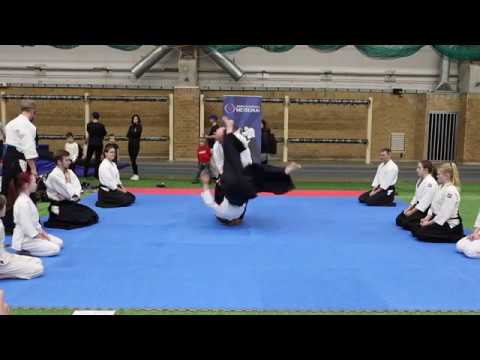 Aikido demonstration indoor picnic 2020