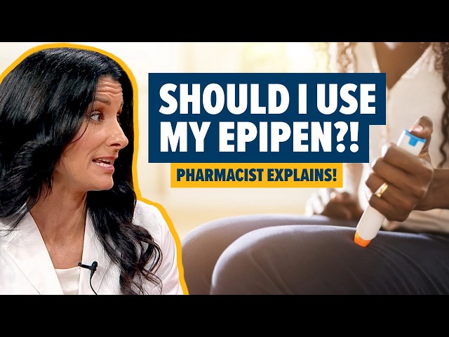 Thumbnail for video titled: Should I Use My EpiPen? Signs of an Allergic Reaction | Ask the Pharmacist With Dr. Shannon Yarosz