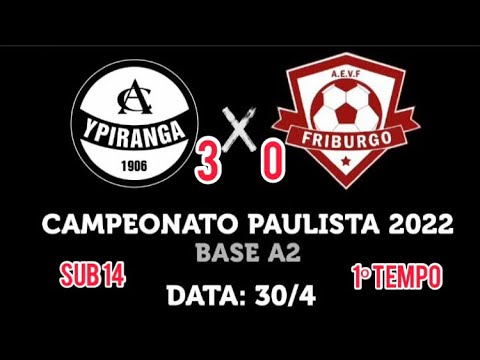 Campeonato Metropolitano A2 - SUB 14- CA Ypiranga 3x0 AE Friburgo 30/04/22 - 1º Tempo