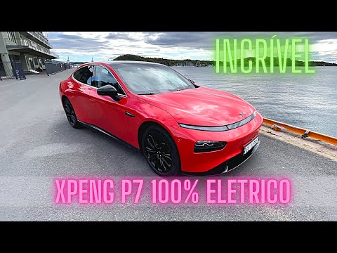 XPeng P7 carro chinês 100% elétrico.