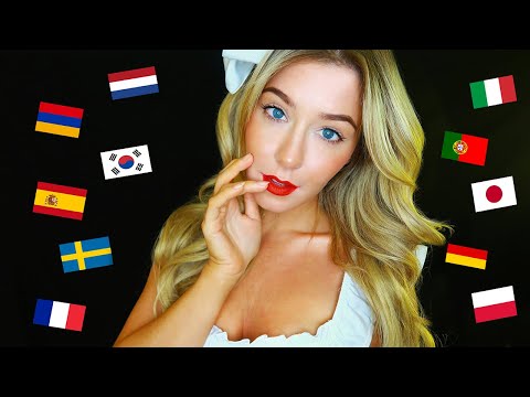 ASMR *I LOVE YOU* In 20 Different Languages ♥ (Russian, German, Italian, Japanese, Dutch, etc...)