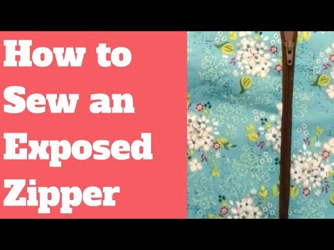 How to Easily Sew an Exposed Zipper