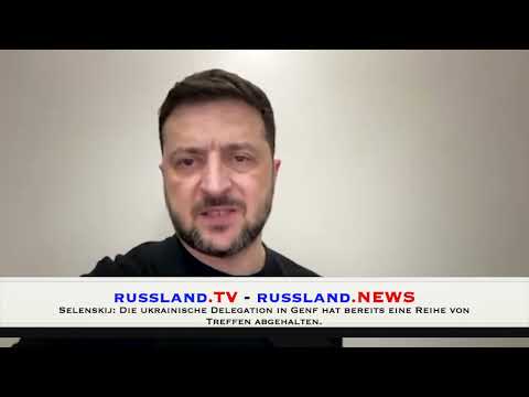 Selenskij: Die ukrainische Delegation in Genf hat bereits eine Reihe von Treffen abgehalten