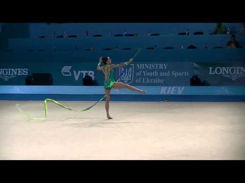 Rivkin Neta (ISR)  ribbon  World Championships RG 2013 Qual