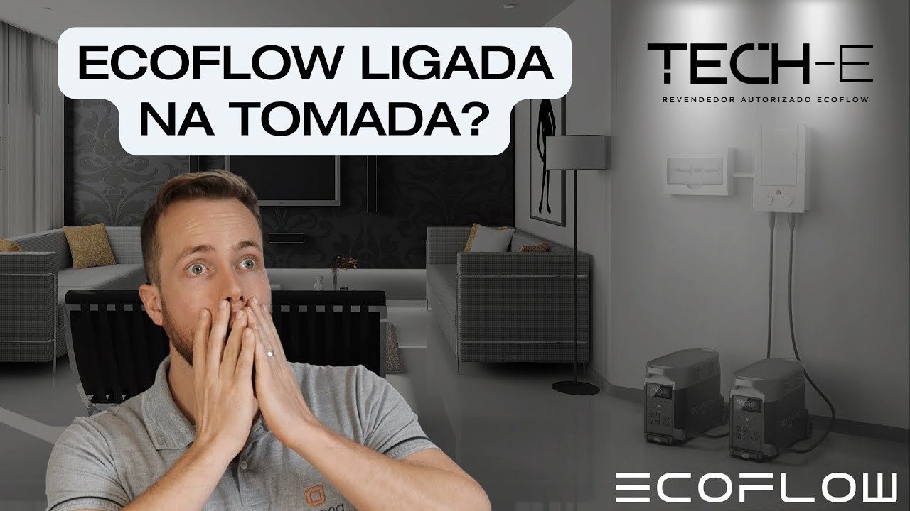 Energia off grid ligada na tomada - Ecoflow alimentando a casa pela tomada