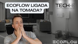Energia off grid ligada na tomada - Ecoflow alimentando a casa pela tomada