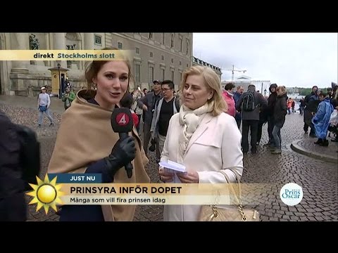 Maria Forsblom direkt från dopet  - Nyhetsmorgon (TV4)