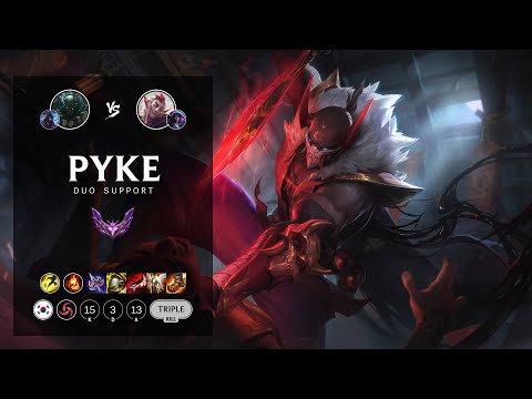 Pyke Support vs Rakan - KR Master Patch 12.10