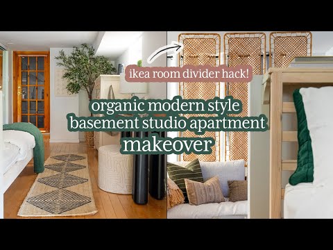 Dark Basement Studio Apartment Makeover *Renter-Friendly*