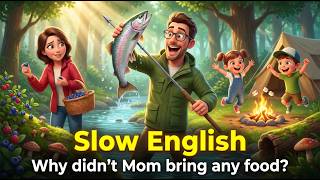 Why didn't Mom bring any food? Simple | English listening exercise (Level A2)