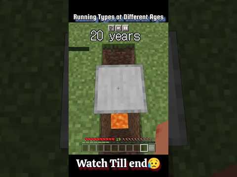 INSANE!! Running Types by Age 😱😱(Minecraft Animation)
