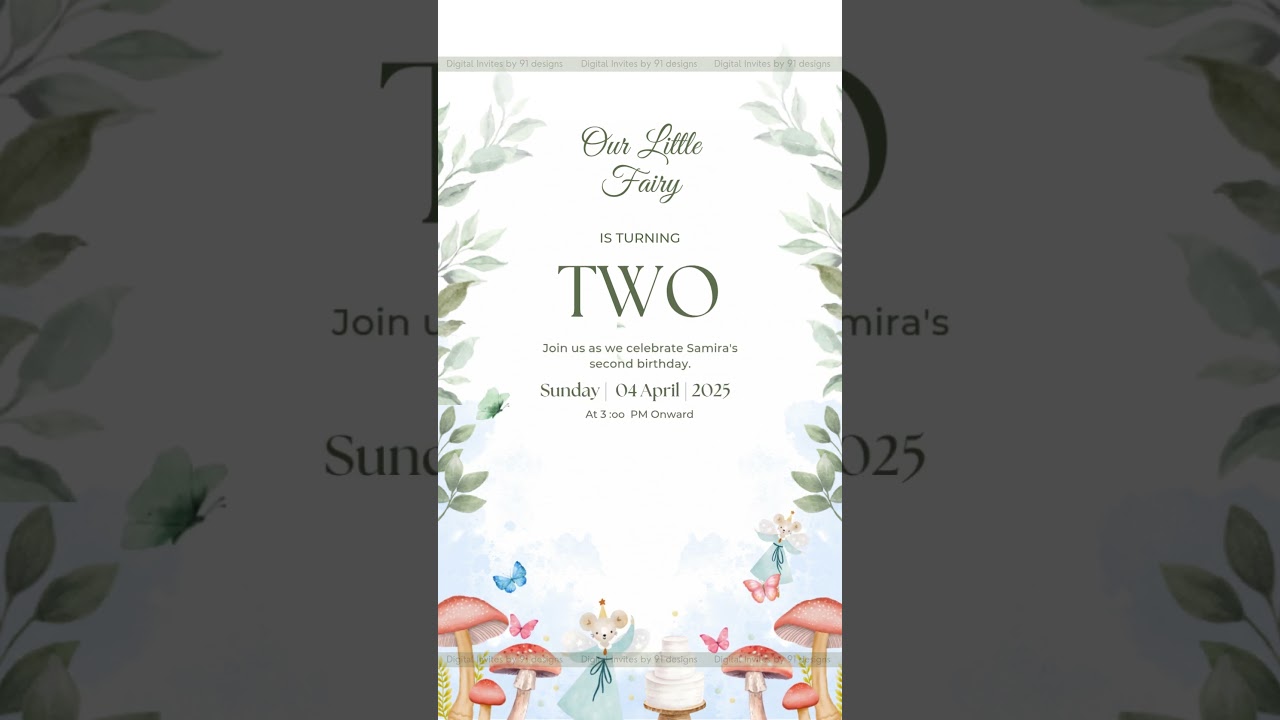 Elegant Black & Gold Birthday Invite