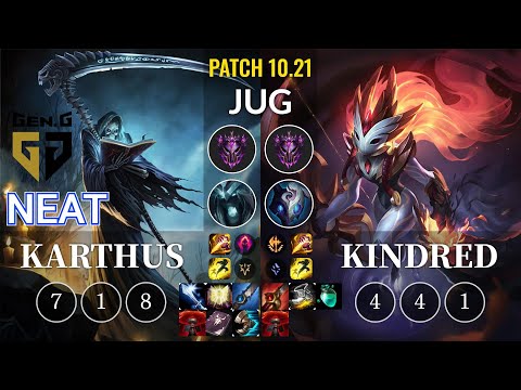 GEN Neat Karthus vs Kindred Jungle - KR Patch 10.21