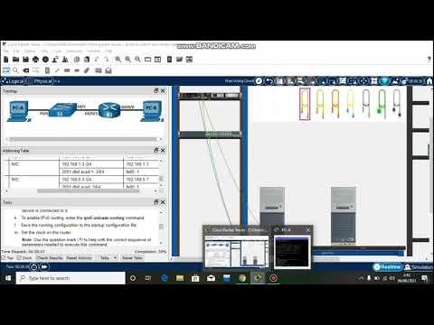 Packet Tracer - Build a Switch and router network - physical mode
