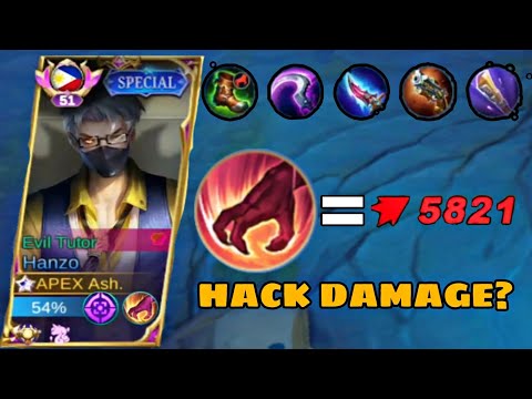 Flame Retribution is OP For Hanzo Damage Build? (must try before moonton fix this) - MLBB