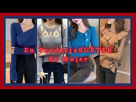 Jersey chompa Pulóver de moda para Mujer #roupasdemoda #suéter #fashion #fashion2023 #moda2023