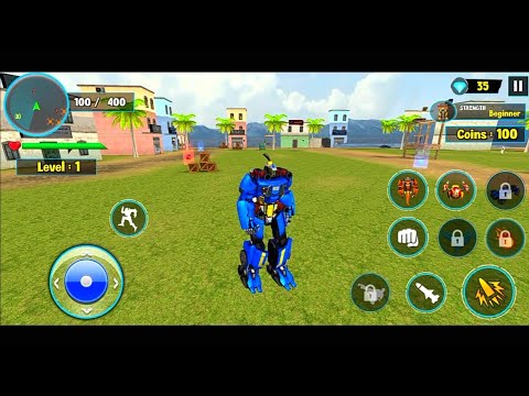 Flying Ghost Robot Car Game - Transform Robot Games - Android Gameplay