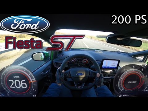 2022 Ford Fiesta ST Facelift 1.5 l EcoBoost (200 PS) POV Testdrive AUTOBAHN Beschleunigung & Speed