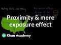 Proximity and the mere exposure effect | Individuals and Society | MCAT | Khan Academy