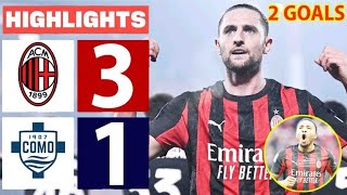Download lagu AC Milan vs Como 3-1 - All Goals _ Highlights 2026 🔥 Adrien Rabiot 2 Goals mp3