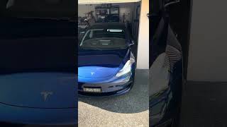 Tesla Model 3 - Using Summon and HomeLink to park in the Garage