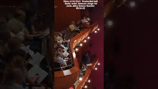 View of NJ PAC Prudential hall _ Betty would Johnson stage. Box seats &stage look like.