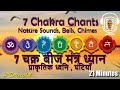 7 चक्र बीज मंत्र प्राकृतिक ध्वनि घंटिय