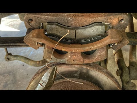 Ford super duty brake pad spring tip.