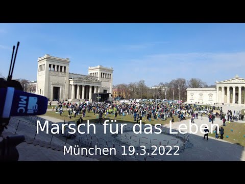 München 19.3.2022, Marsch für das Leben. Christen müssen für die Wahrheit einstehen. Überall!