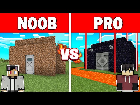 Minecraft Vault Build Challenge: Noob vs Pro